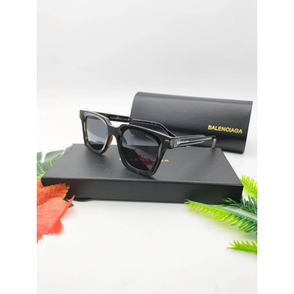 Sunglasses Kacamata Hitam Wanita Balenciaga 58993 Anti UV Free Box Fullset  Mewah Frame Ada Tulang