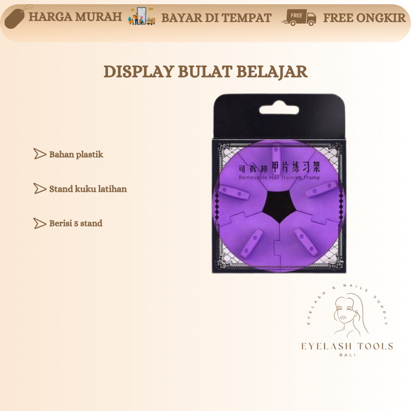 Jual DISPLAY BULAT STAND HOLDER UNTUK BELAJAR NAIL ART | Shopee Indonesia