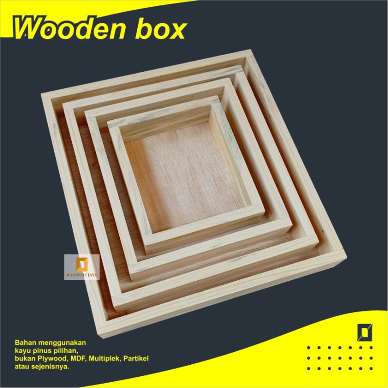 Jual box kayu | wooden tray | wooden box | nampan kayu | kotak kayu ...