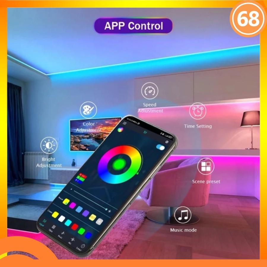 Jual [COD] Paket LED Neon Flex Running RGB 5m 5 meter DC 12V / USB 5V ...
