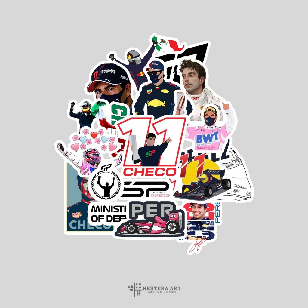 Jual Stiker Pack Pembalap F1 Sticker Vinyl Doff Laminasi | Stiker ...