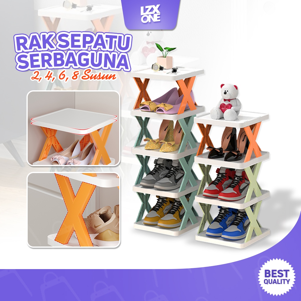 Jual Rak Sepatu 2 Susun-8 Tingkat serbaguna Untuk Penyimpanan sepatu ...