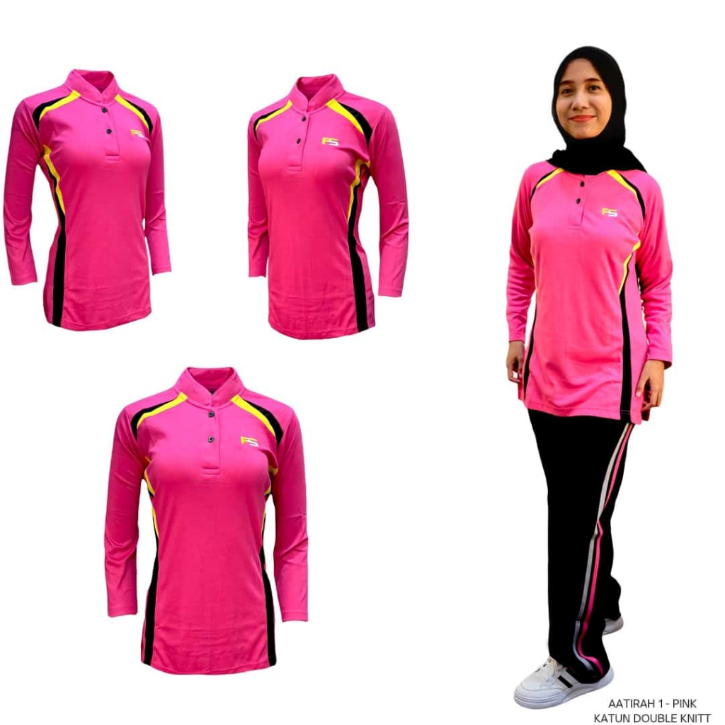 Jual Frasser Kaos Katun Wanita Olahraga Seragam Gerak Jalan Senam ...