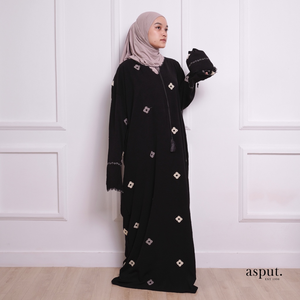 Jual ASPUT - Elaina Embroidery Mukena Abaya by Aprilia | Shopee Indonesia