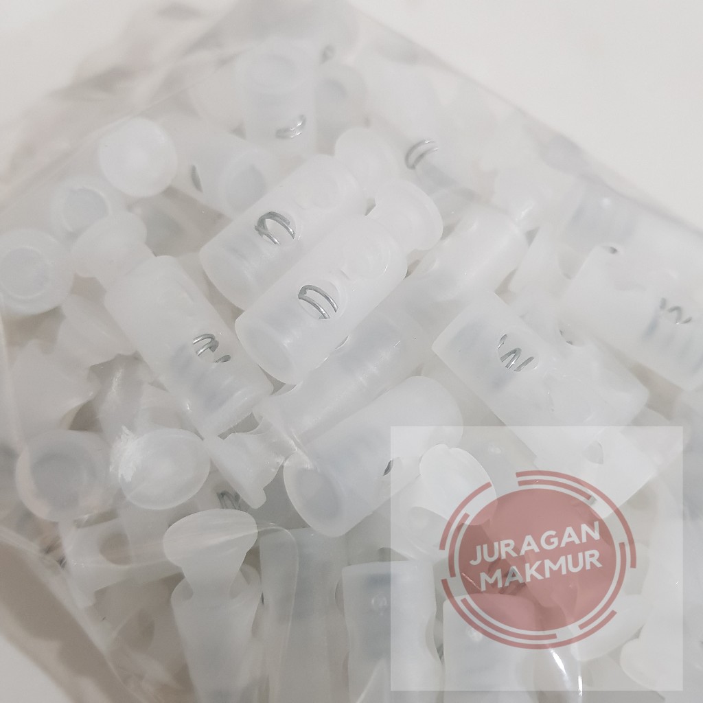 Jual [100pcs] Stopper Botol Plastik Bening 2,5cm - Stopper Tali 2 ...