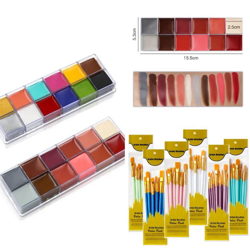 Jual 12 Warna Body Face Painting Cat Wajah Painting Wajah Body Painting