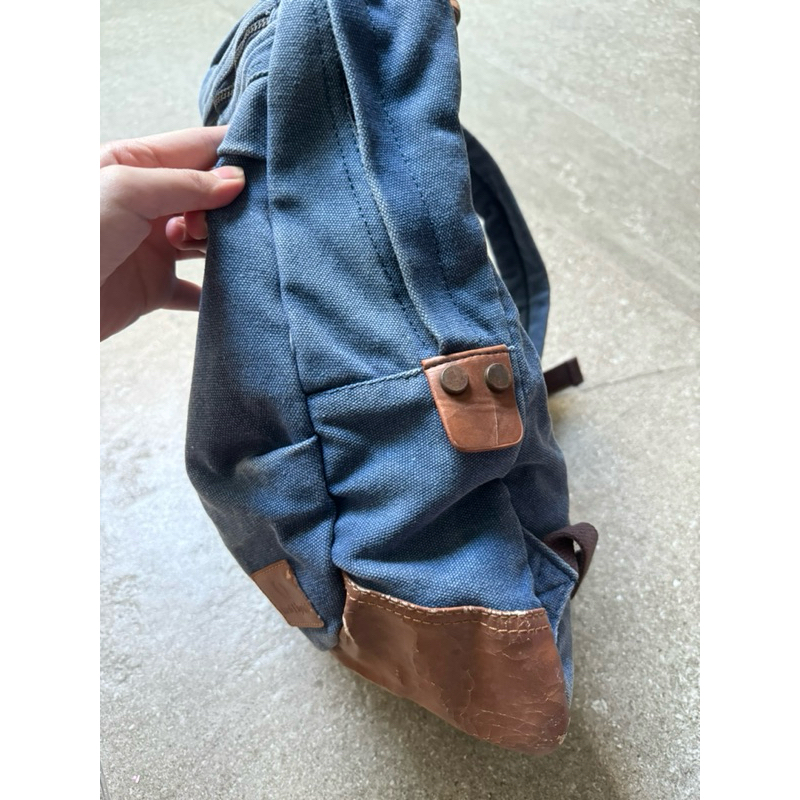 Jual Tas Ransel Backpack Kain Jeans TEBAL PRELOVED | Shopee Indonesia