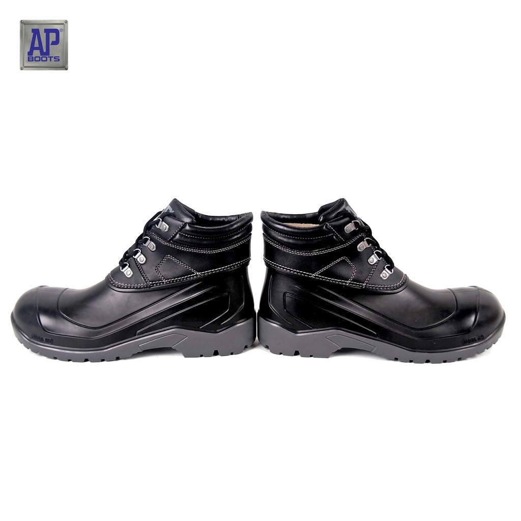 Jual AP Boots Sepatu Boot Safety AP MAX Hitam Anti Air & Slip Proyek ...