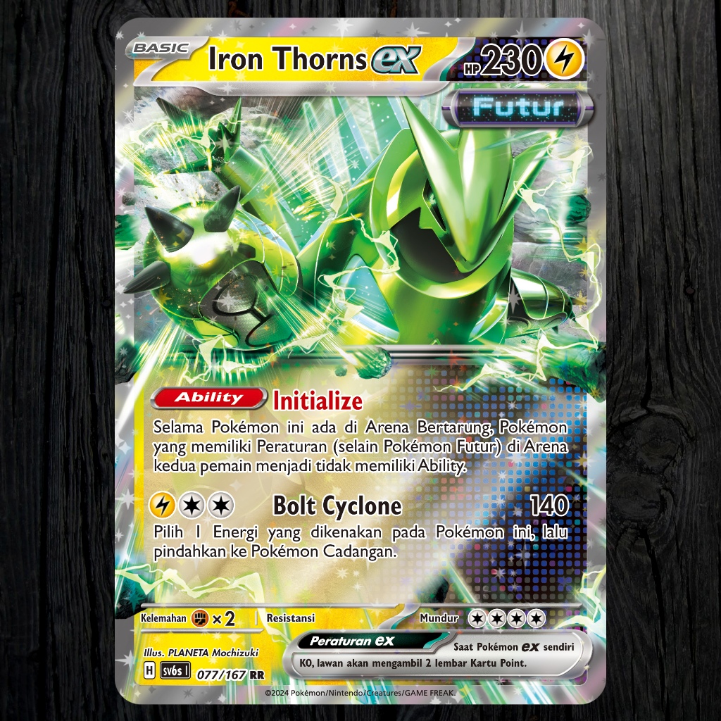 Jual Iron Thorns ex RR Pokemon sv6s Topeng Transfigurasi - LISTRIK ...