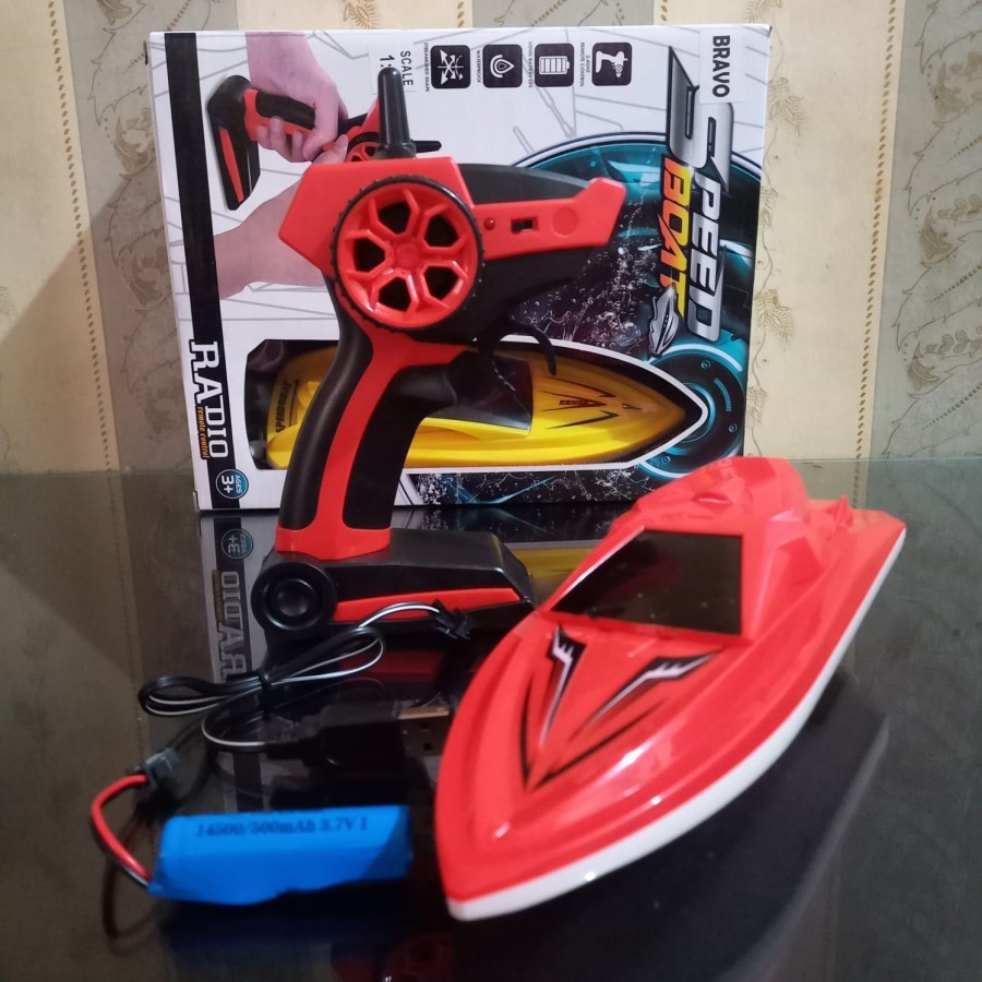 Jual RC Speed Boat Racing Remote Control Perahu Kapal Yatch Battle 2.4 ...