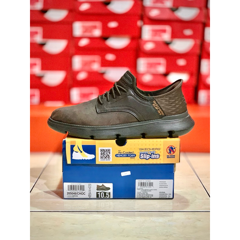 Jual Sepatu Pria Skechers Garza Gervin Original Store Bnib Choc