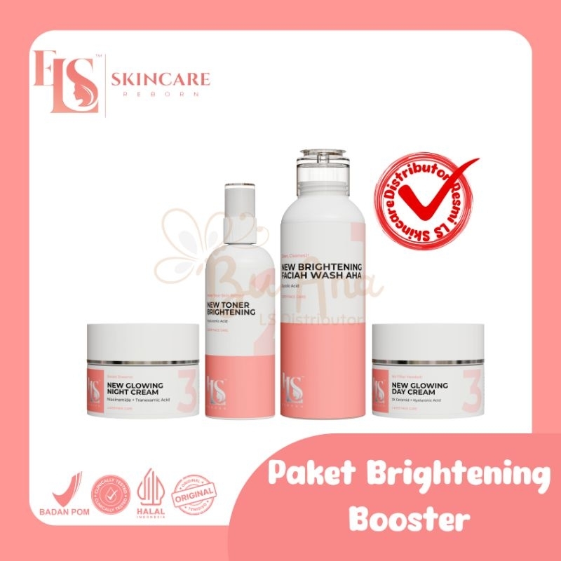 Jual LS SKINCARE PAKET WHITENING GLOWING KU…