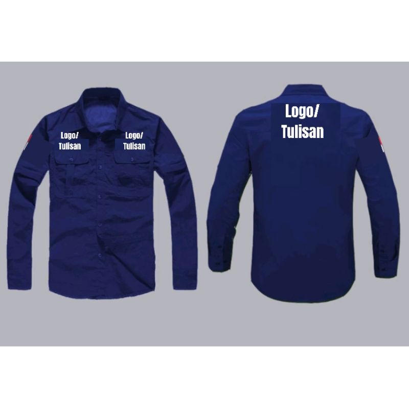Jual kemeja Panjang Custom Bordir Satuan/ PDH, PDL Custom Bordir