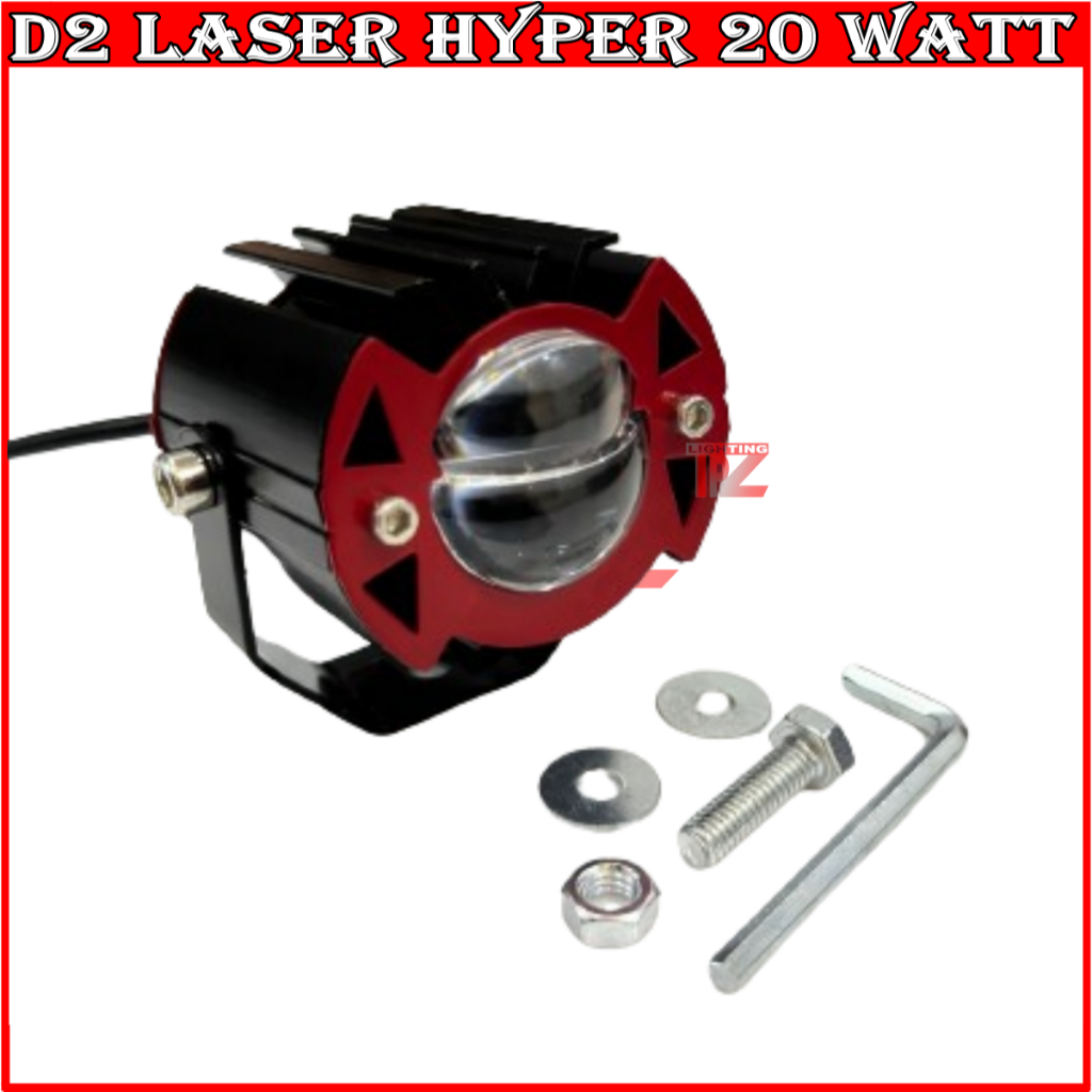 Jual ORIGINAL D2 LASER HYPER 2 LENSA 1 MATA 20 WATT LAMPU TEMBAK LASER ...