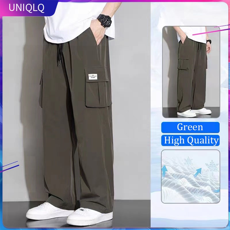 Jual Cargo Pants Pria Hitam Celana Cargo Panjang Pria Korean Style ...