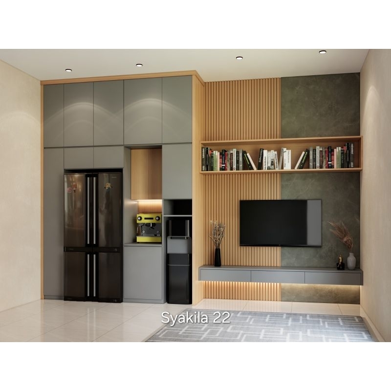 Jual Backdrop TV Minimalis / Backdrop TV HPL | Shopee Indonesia