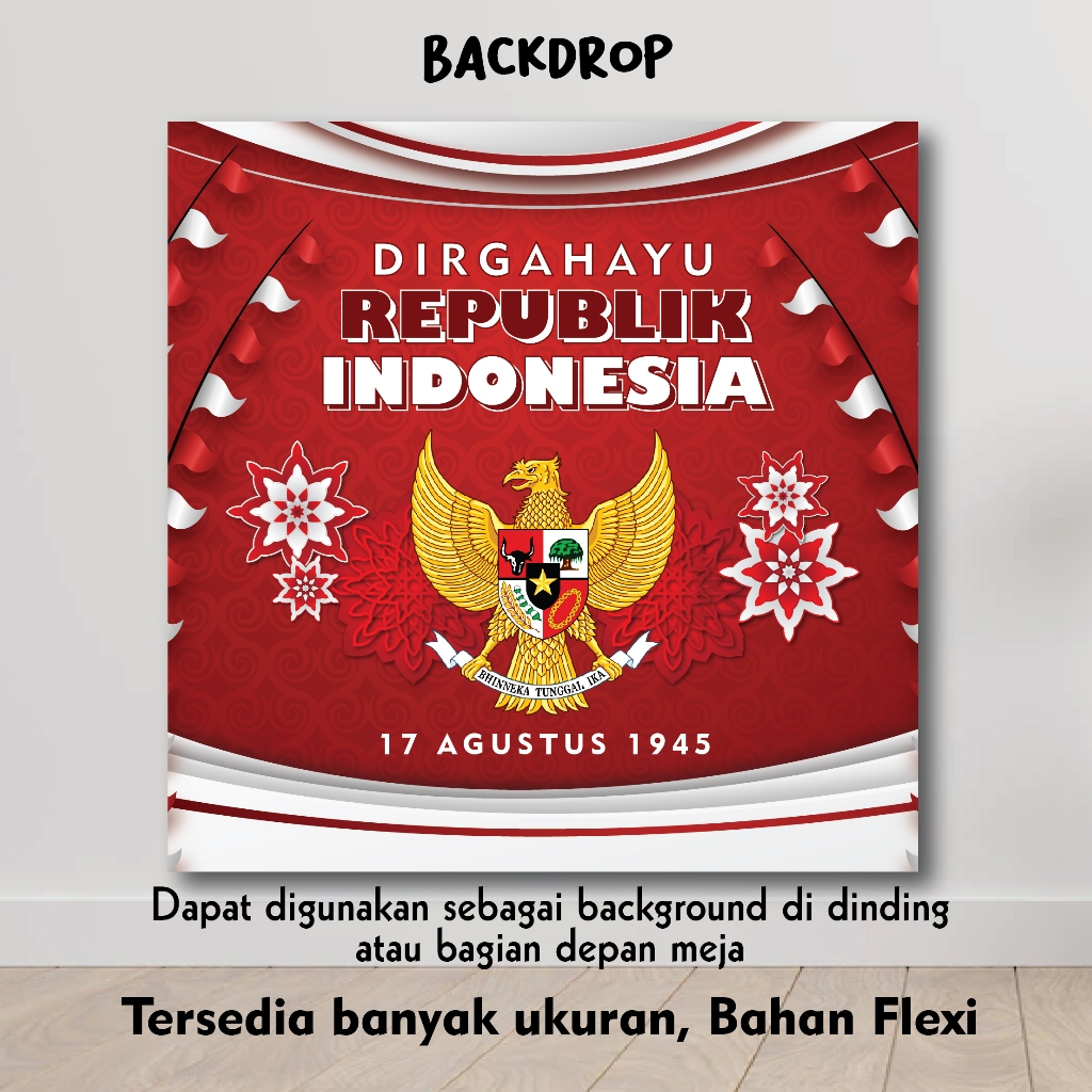 Jual BACKDROP DIRGAHAYU REPUBLIK INDONESIA I LOVE INDONESIA 17 AGUSTUS ...