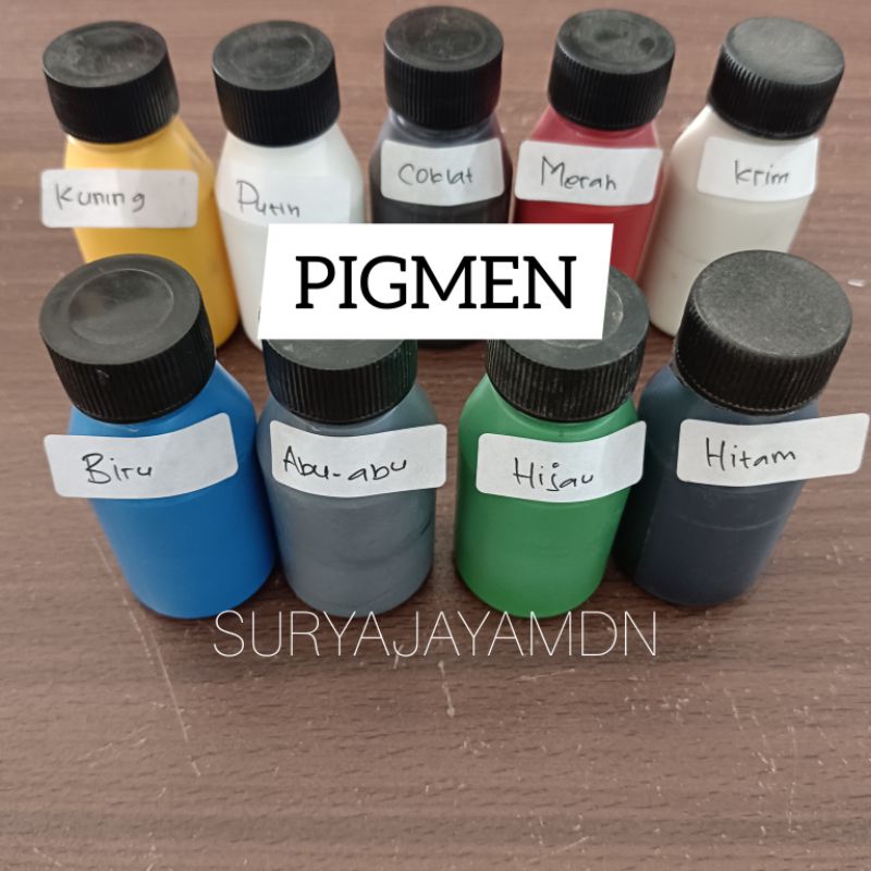 Jual PIGMEN WARNA CAMPUR RESIN / PEWARNA / MERAH KUNING HIJAU BIRU ABU