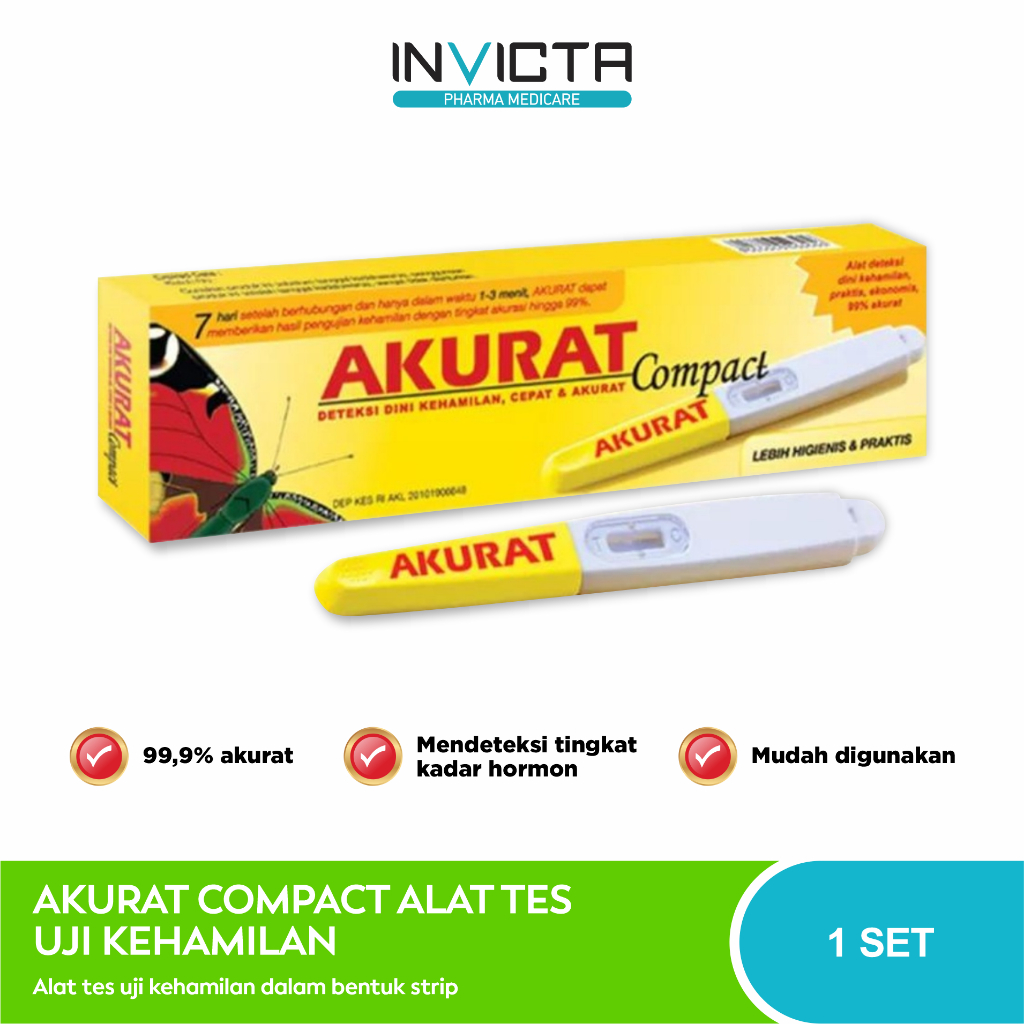Jual Akurat Compact - Alat Uji Kehamilan Pribadi - 1 SET | Shopee Indonesia