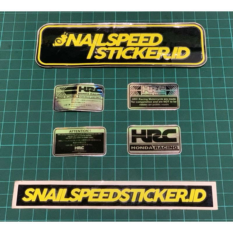 Jual sticker printing hologram HRC hugger honda kecil 4x2,5 cm | Shopee ...