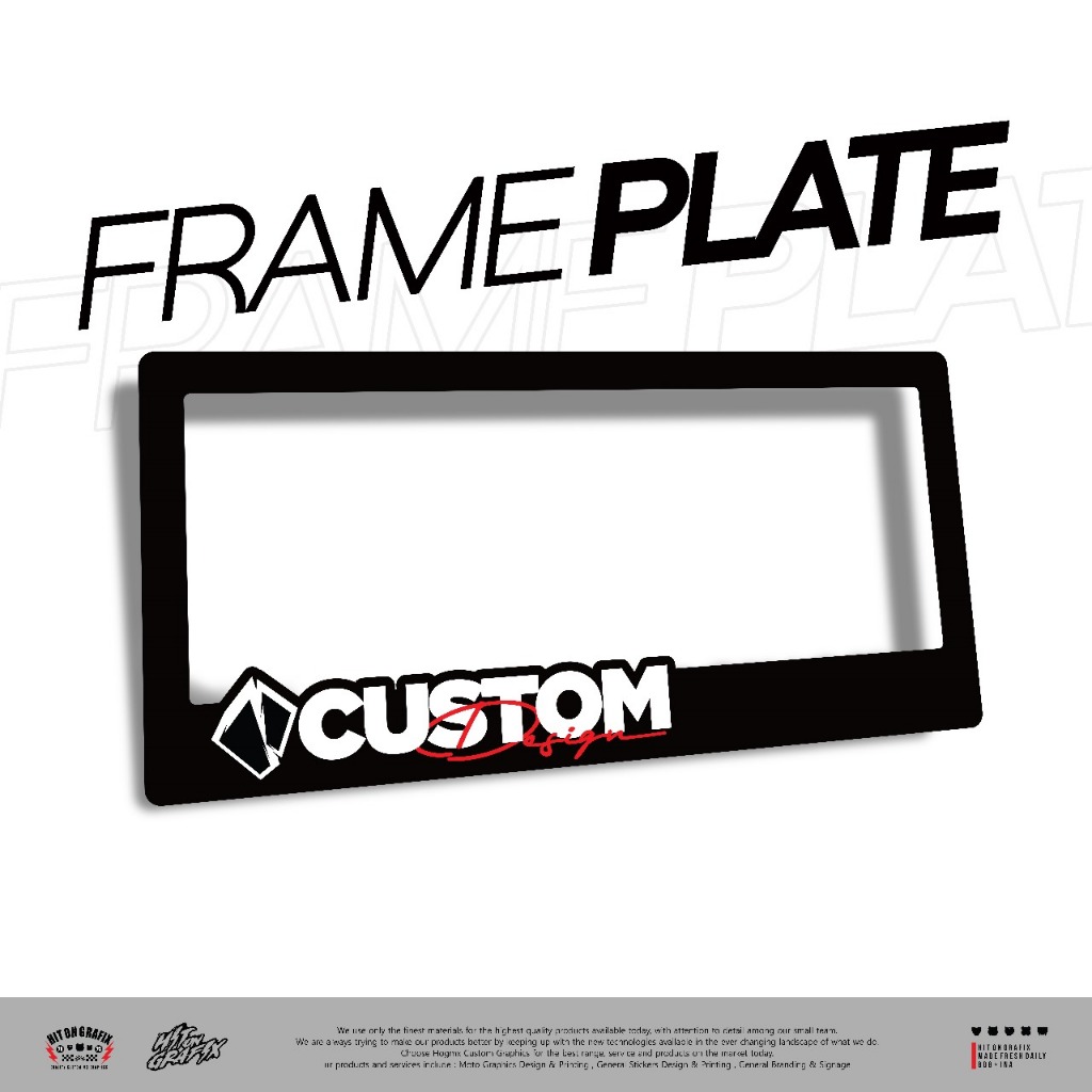 Jual CUSTOM Frame Plat Nomor MOONEYES Akrilik Untuk Semua Motor Ukuran ...
