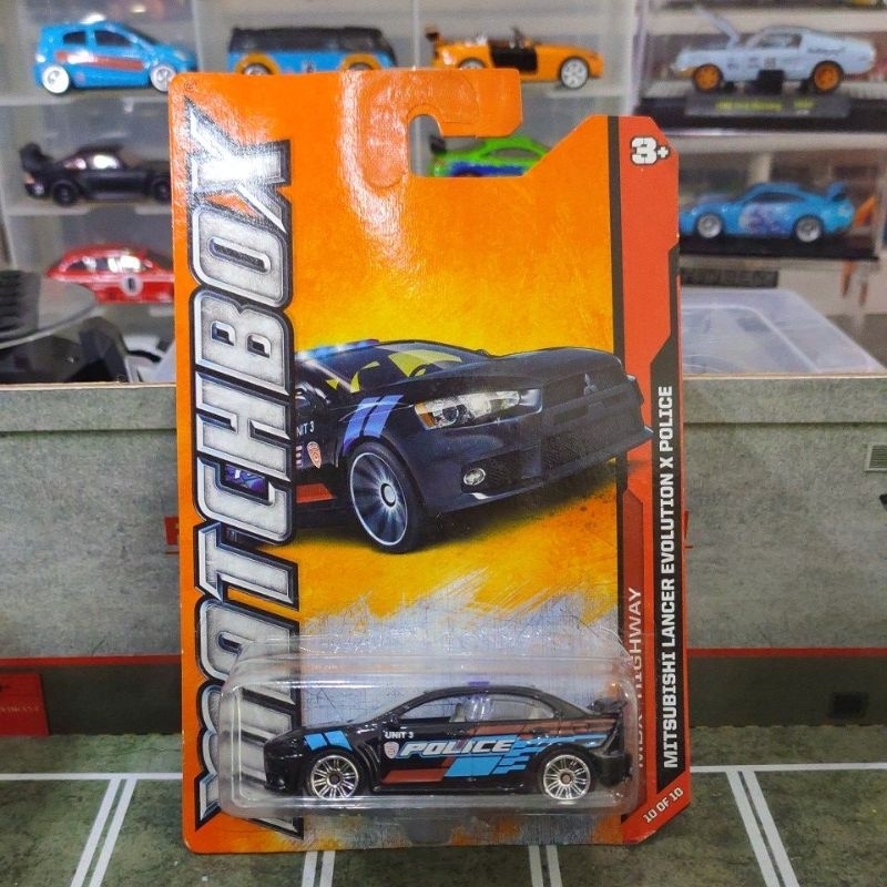Jual MATCHBOX MITSUBISHI LANCER EVOLUTION X POLICE | Shopee Indonesia
