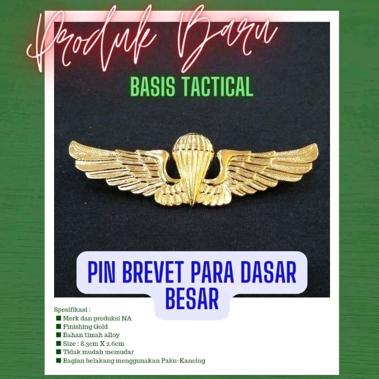 Jual WING / BREVET PARA DASAR BESAR - NA | Shopee Indonesia