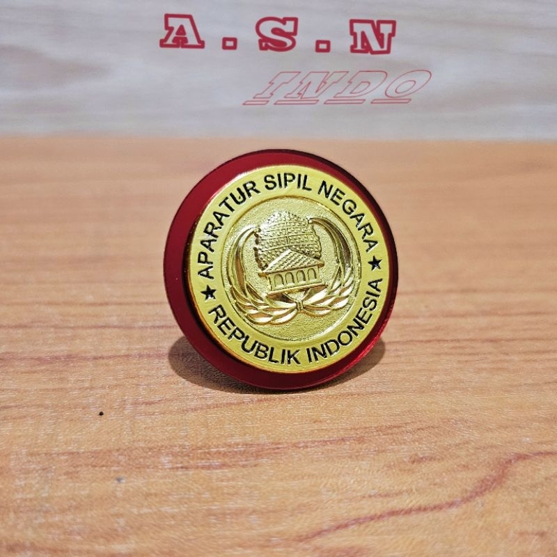 Jual Pin Korpri ASN Bulat Akrilik Bahan Cor | Shopee Indonesia