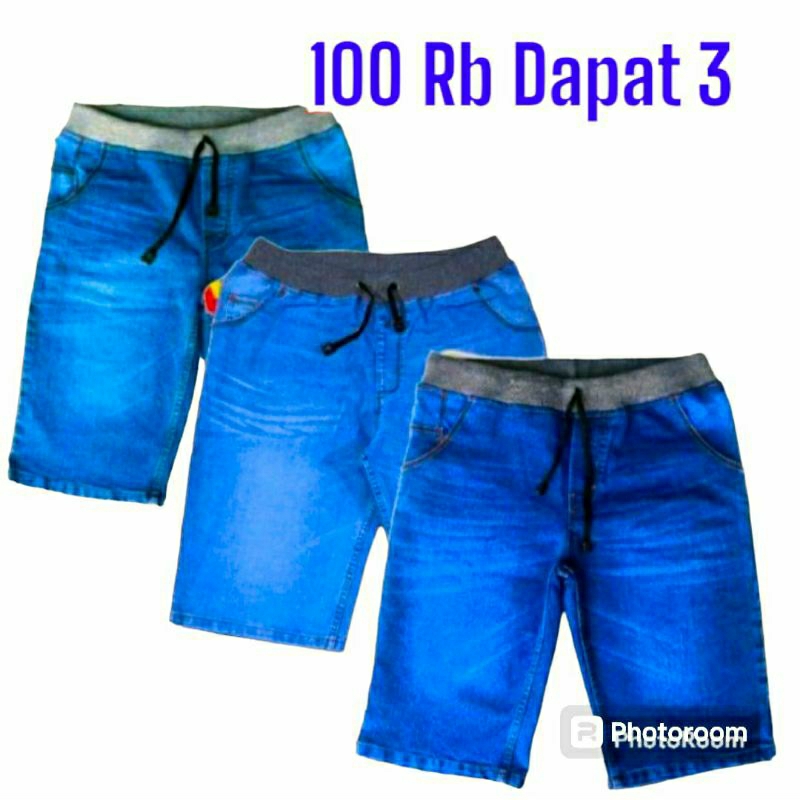 Jual PROMO MURAH 100 RIBU DAPAT 3 CELANA JEANS CELANA PENDEK DISTRO