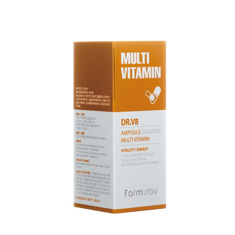 Jual FARMSTAY DR.V8 AMPOULE SOLUTION MULTI VITAMIN 30ML | Shopee Indonesia