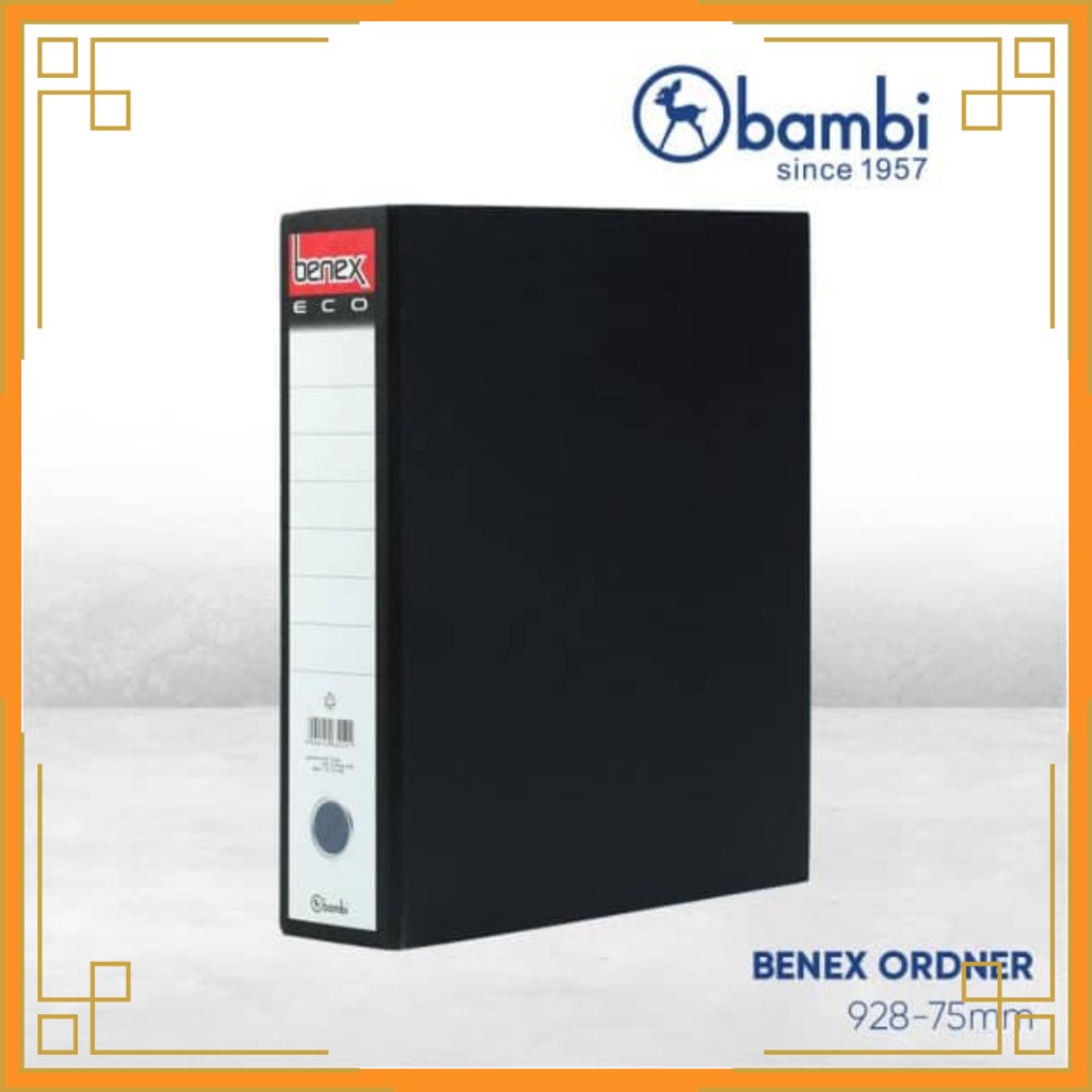 Jual BENEX Ordner folio ECO 928 hitam | Shopee Indonesia