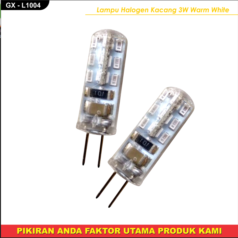 Jual LAMPU HALOGEN LED KACANG 3WATT 220V MODEL L1004 LAMPU HALOGEN LAB ...