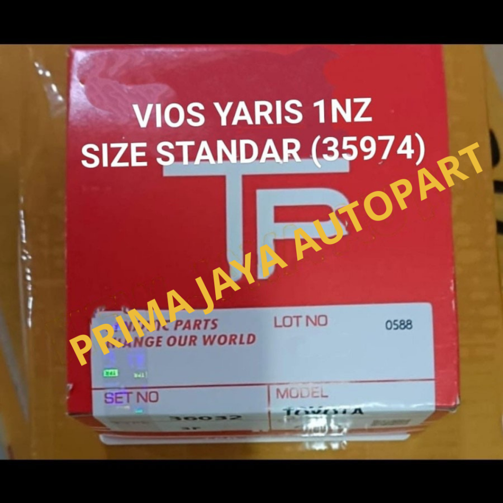 Jual RING PISTON SEHER VIOS YARIS 1NZ 2NZ-FE SIZE STD STANDAR 35974 ...