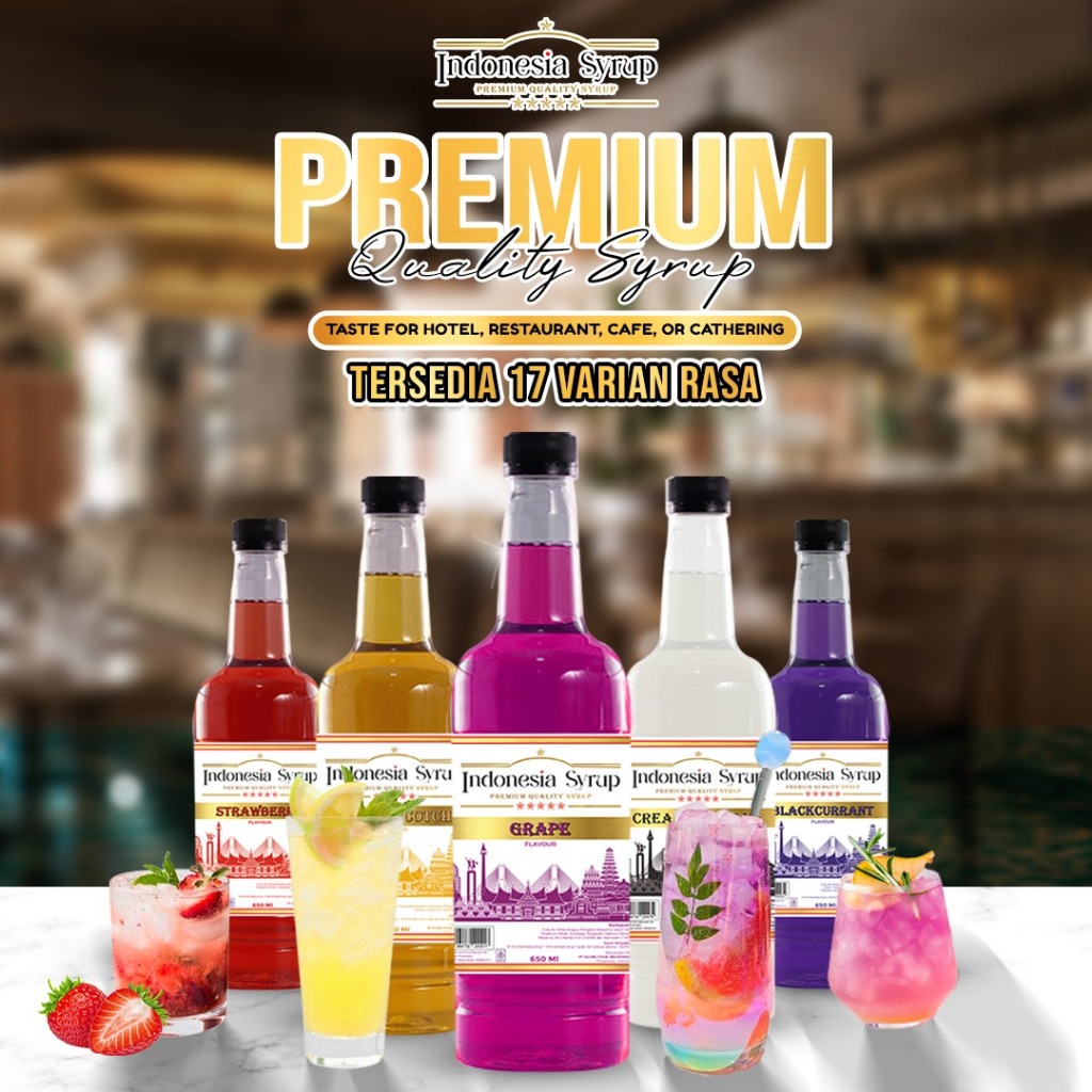 Jual Sirup Premium Rasa Peach 80 ml Halal BPOM Flavoured Syrup ...
