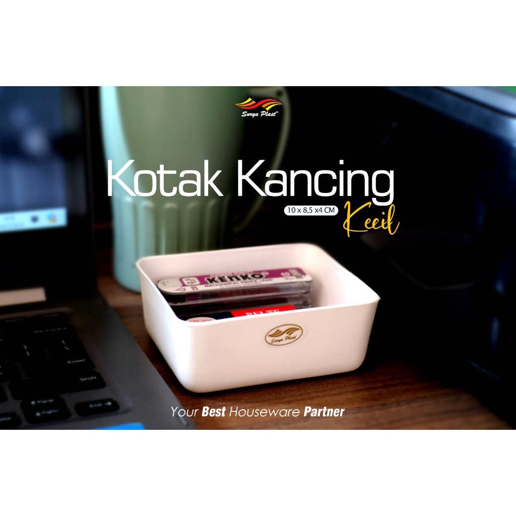 Jual Surya Plast Tempat Kancing Kecil “A” Putih aksesoris | Tempat Baut ...