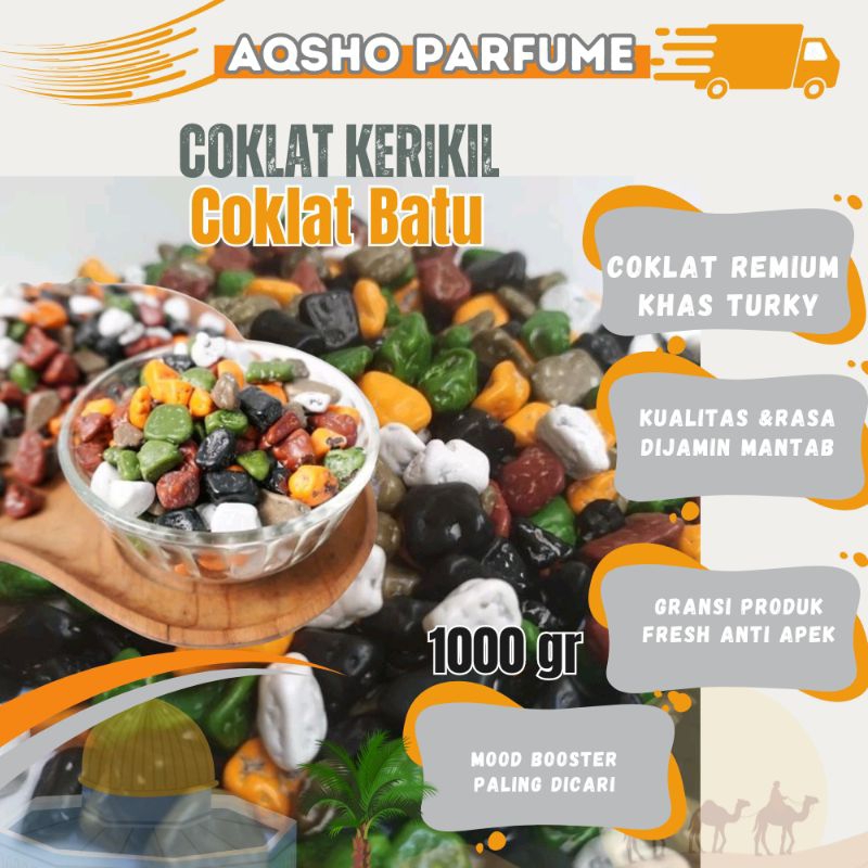 Jual Coklat Kerikil 1kg, Chocolato Stone, Coklat Batu Khas Turki