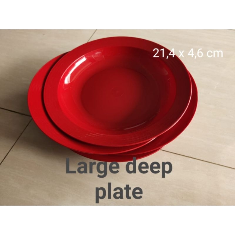 Jual large deep plate tupperware | Shopee Indonesia