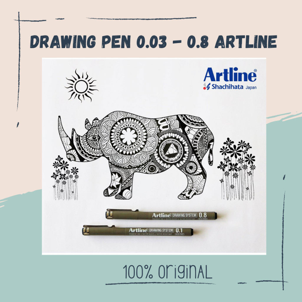 Jual APR - ARTLINE DRAWING SYSTEM / DRAWING PEN ARTLINE (1 PCS) Black ...