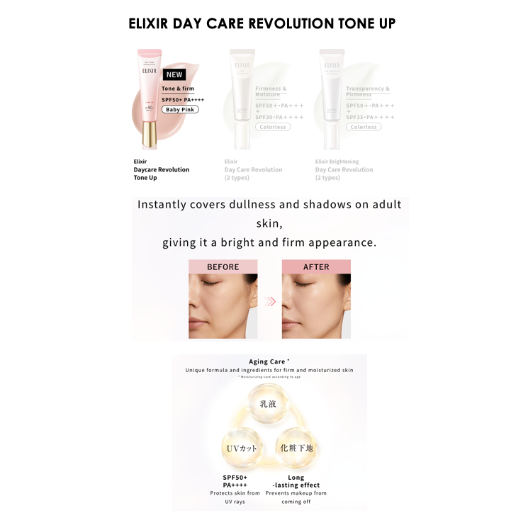 Jual ELIXIR DAILY UV PROTECTOR Colorless, Quasi-drug, UV Milky Lotion ...