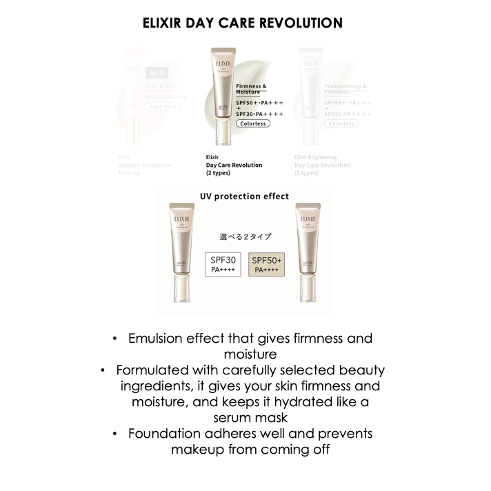 Jual ELIXIR DAILY UV PROTECTOR Colorless, Quasi-drug, UV Milky Lotion ...