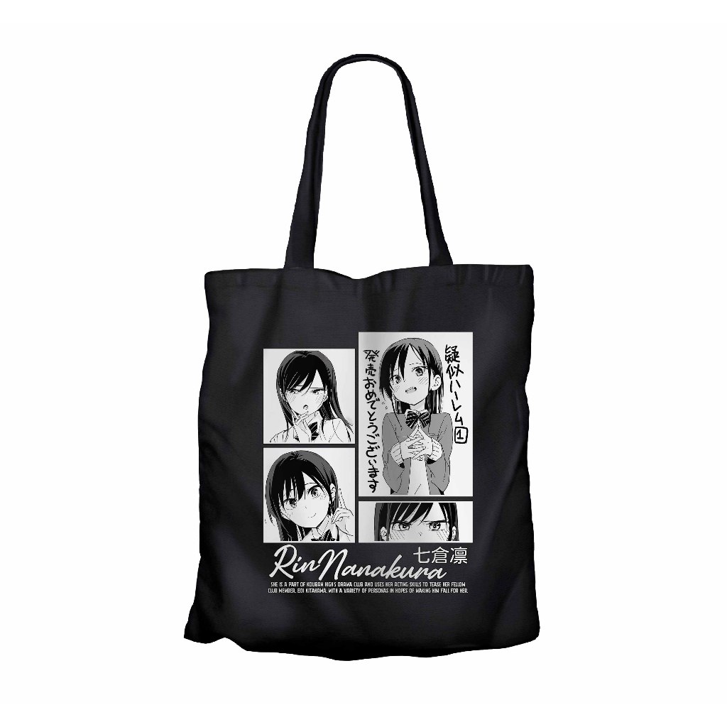 Tote bag infinite anime RIN NANAKURA MANGA GIJI HAREM material canvas - Main Image