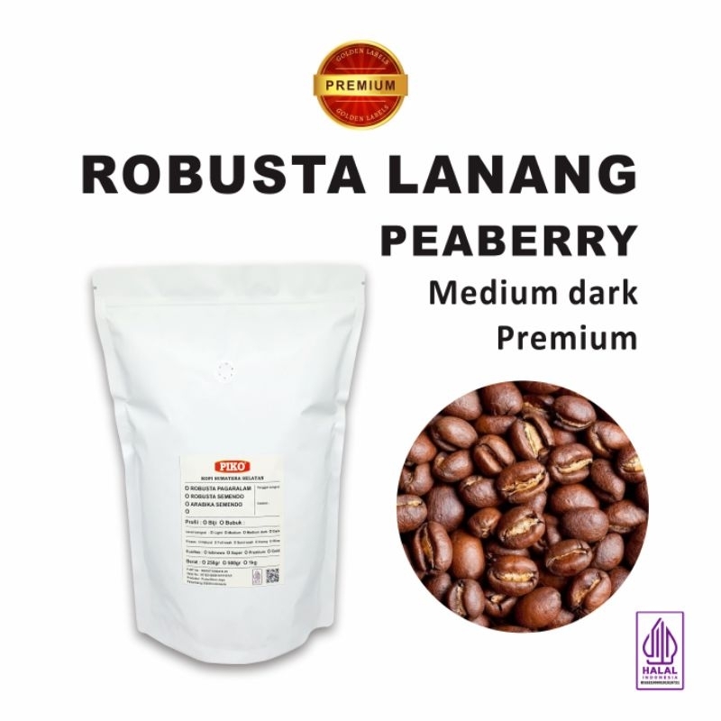 Jual Kopi Lanang Peaberry Robusta Kg Premium Petik Merah Biji Kopi Bubuk Shopee Indonesia