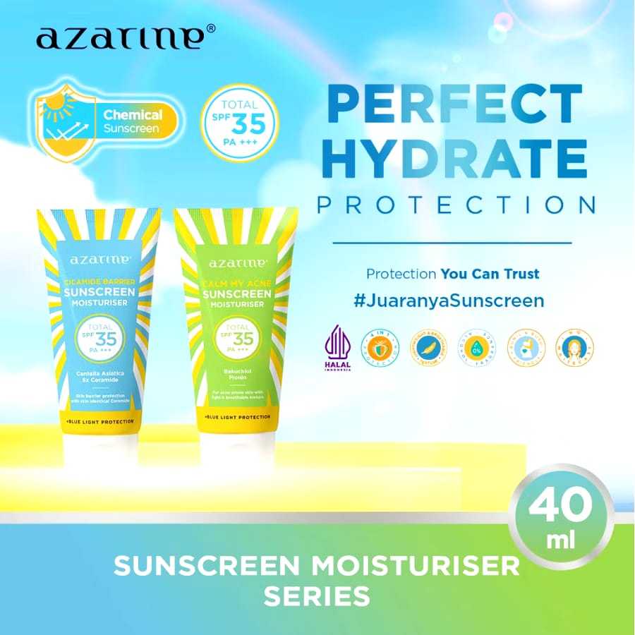 Jual AZARINE Hydrasoothe Sunscreen Gel SPF45 | Aqua Essence Sun Shield ...