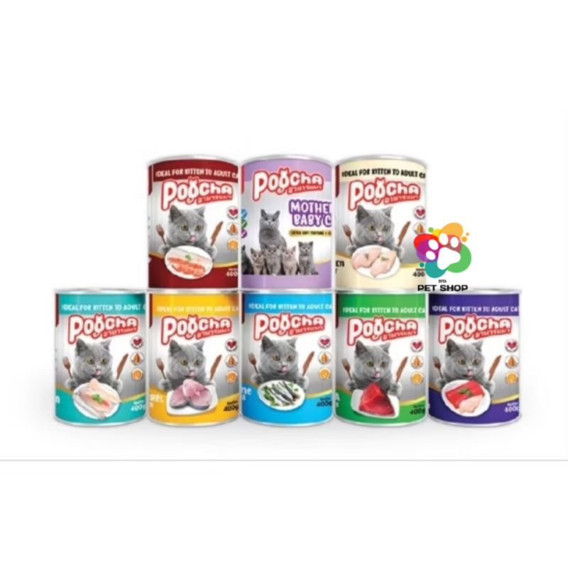 Jual POOCHA Makanan Basah Kucing 400gr/Makanan Basah/Poocha Can ...