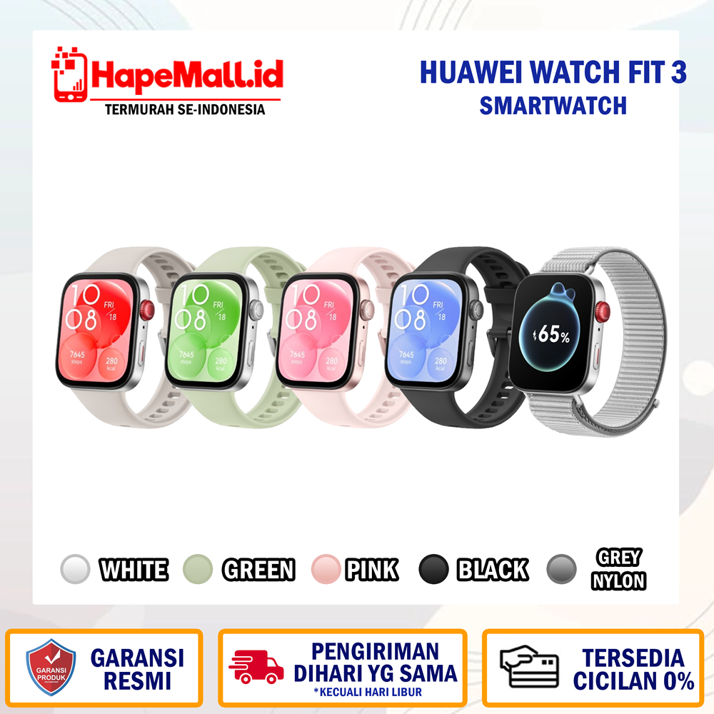 Jual HUAWEI FIT 3 SMARTWATCH GARANSI RESMI TERMURAH | Shopee Indonesia
