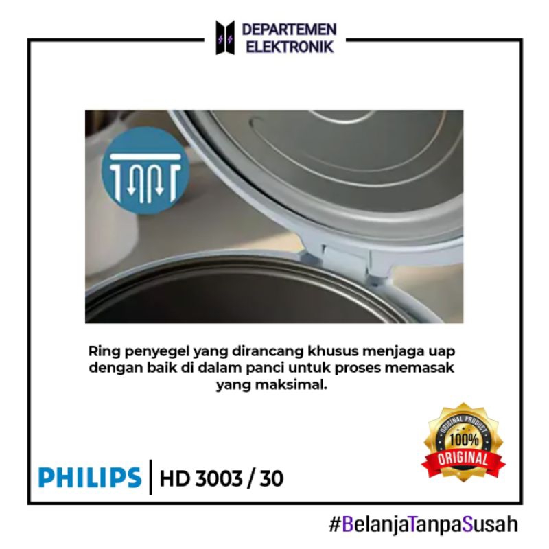 Jual PHILIPS HD3003/30 RICE COOKER 1.8 LITER - GARANSI RESMI | Shopee ...