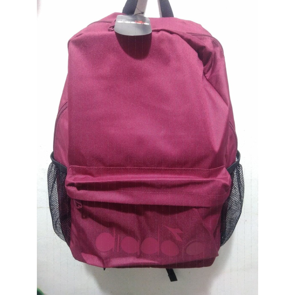 Jual Backpack Diadora Black Navy Blue Original Shopee Indonesia