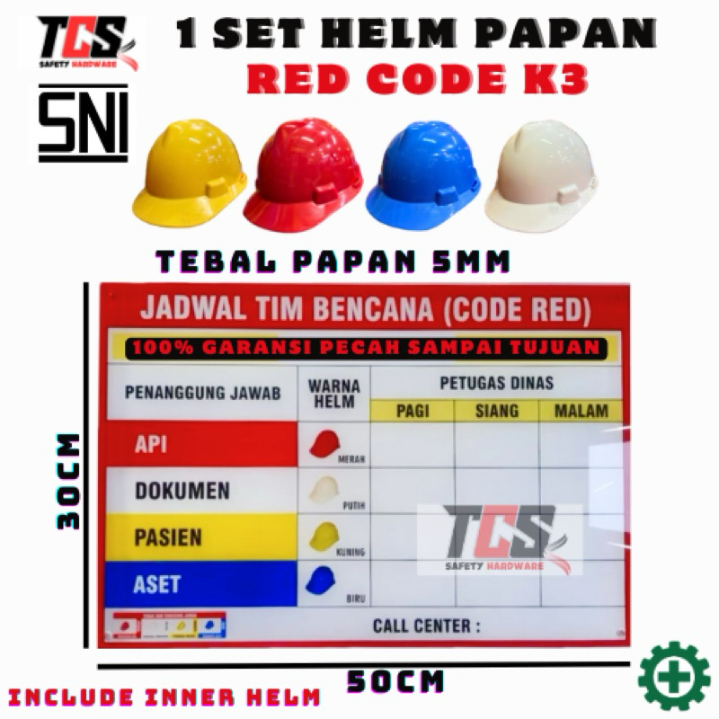 Jual 1 SET CODE RED / PAPAN PIKET / PAPAN BENCANA / PAPAN CODE RED ...