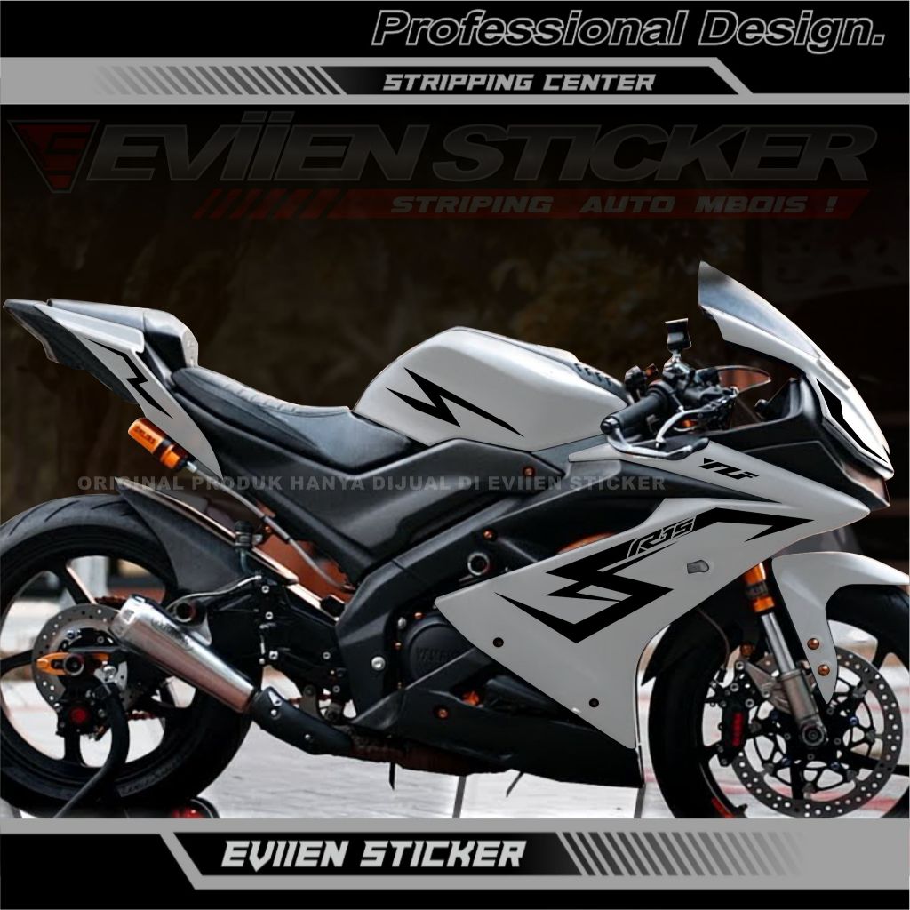 Jual STRIPING MOTOR YAMAHA R15 V3 NEW DESAIN STRIPING CUTTING STICKER ...