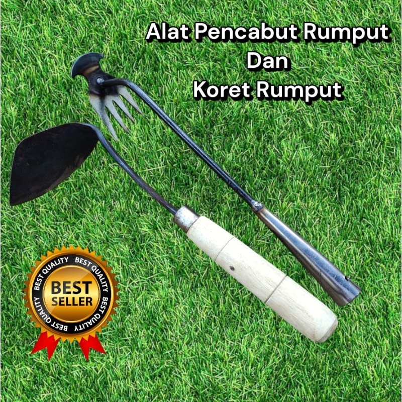 Jual PAKET KEBUN Alat Pencabut Rumput dan Koret Rumput - Paket Hemat ...